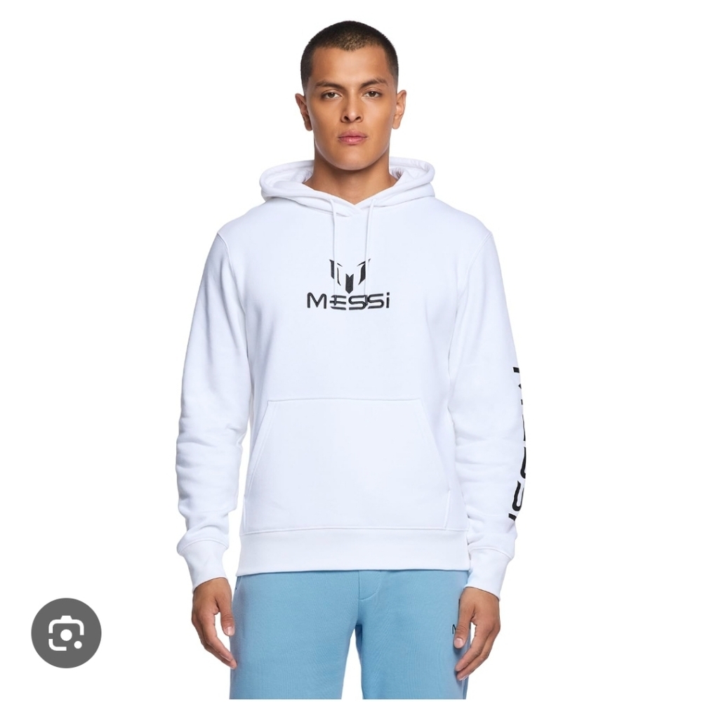 Messi Men's White Hoodie XL